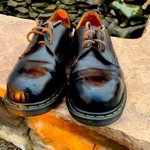 Size 10-1/2 Steel toe 3 eye Dr. Martens in black